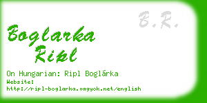 boglarka ripl business card